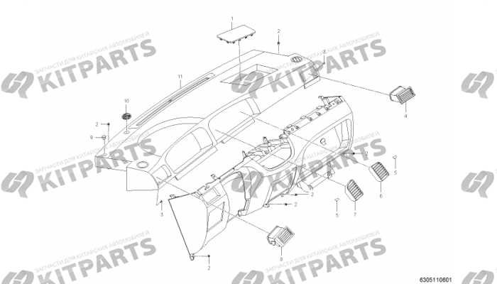 Панель приборов Lifan Solano New (2014-2016 г.в.)