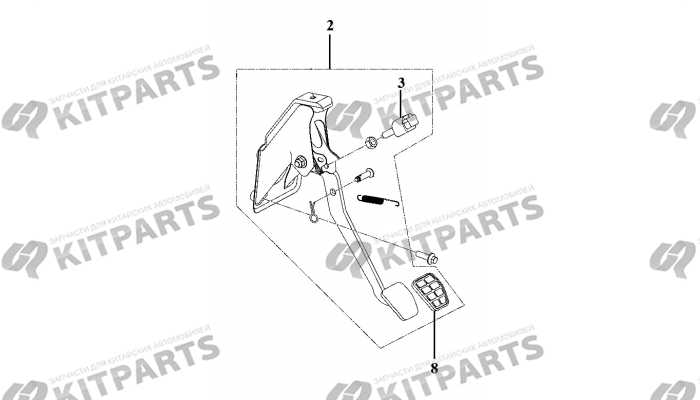 Педаль тормоза Lifan X70