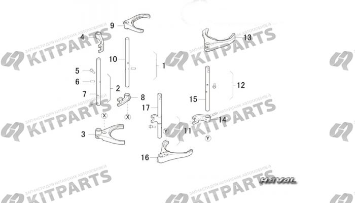 Вилки и штоки Haval H6