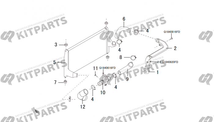 Интеркулер 4G15B Haval