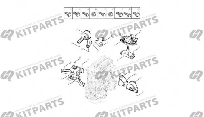 ENGINE MOUNT# Geely Emgrand X7