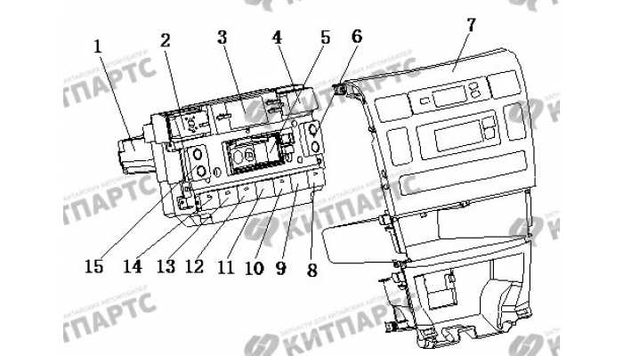 Панель управления климатконтролем BYD