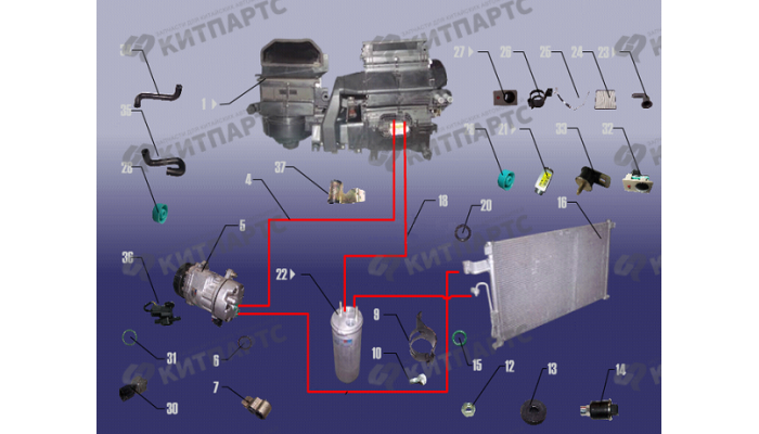 Система кондиционирования Chery Fora (A21)