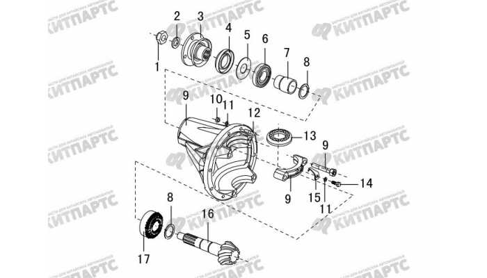 Редуктор заднего моста Great Wall Hover H3 New