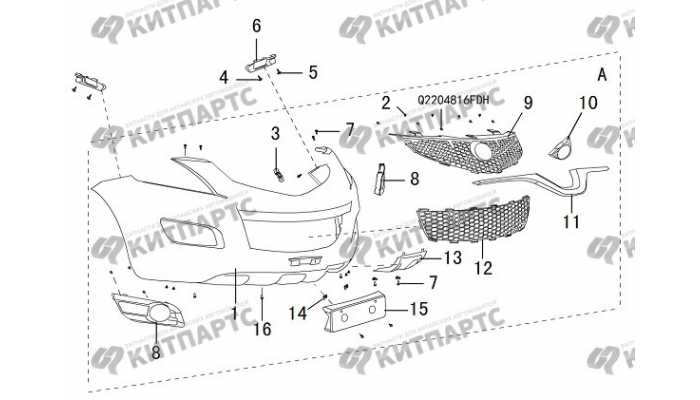 Бампер передний Great Wall Hover H5