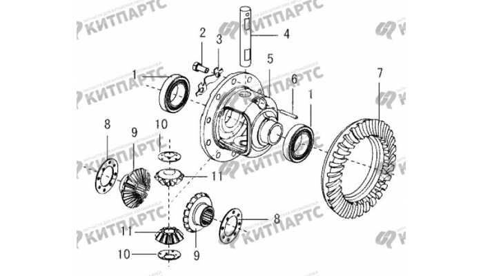 Дифференциал заднего моста Great Wall Wingle 3