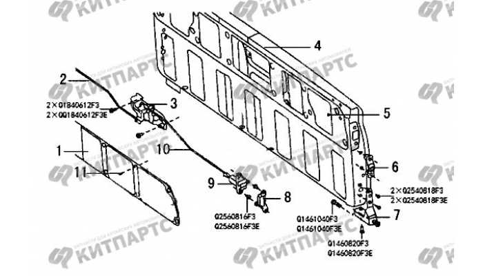 Дверь задка (борт) Great Wall Wingle 3