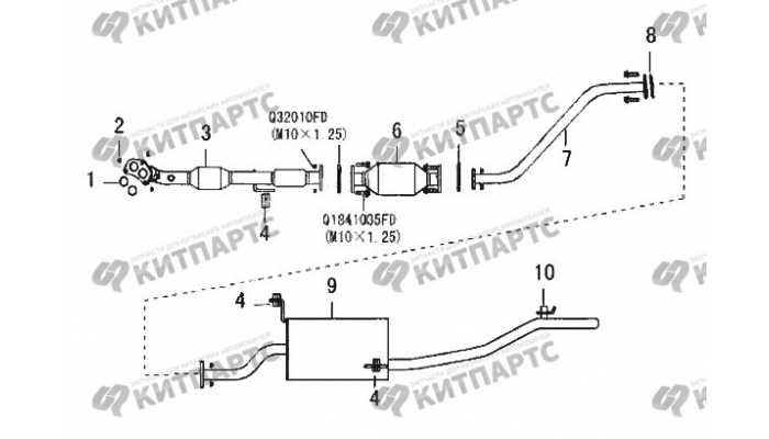 Выхлопная система Great Wall Wingle 3