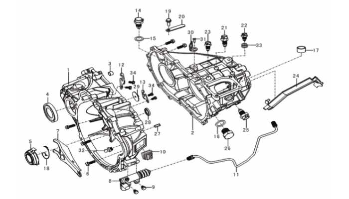 Корпус коробки передач Lifan Smily